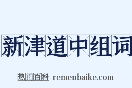 新津道中组词是什么意思的图片